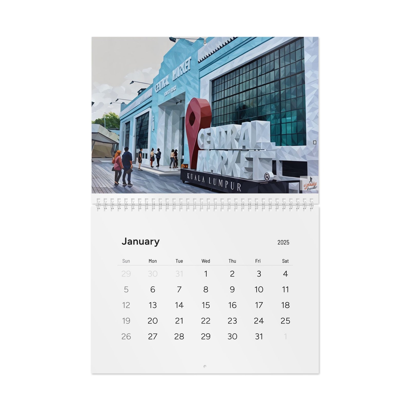 Standard Wall Calendar (2025) - Kuala Lumpur Themed - Image 4